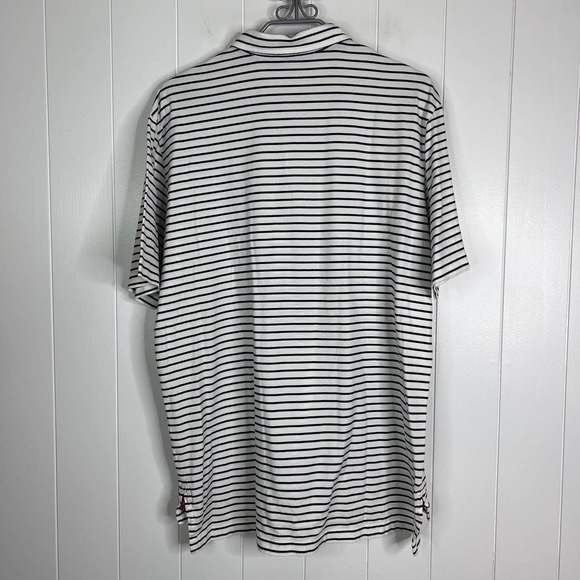 Polo Golf PGA Championship Valhalla White and Navy Striped Polo SZ XL - Picture 8 of 9